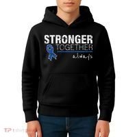 Positive Message For Women Colon Cancer Awareness Kids Hoodie thumb 4