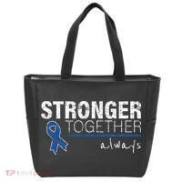 Positive Message For Women Colon Cancer Awareness Tote Bag thumb 0