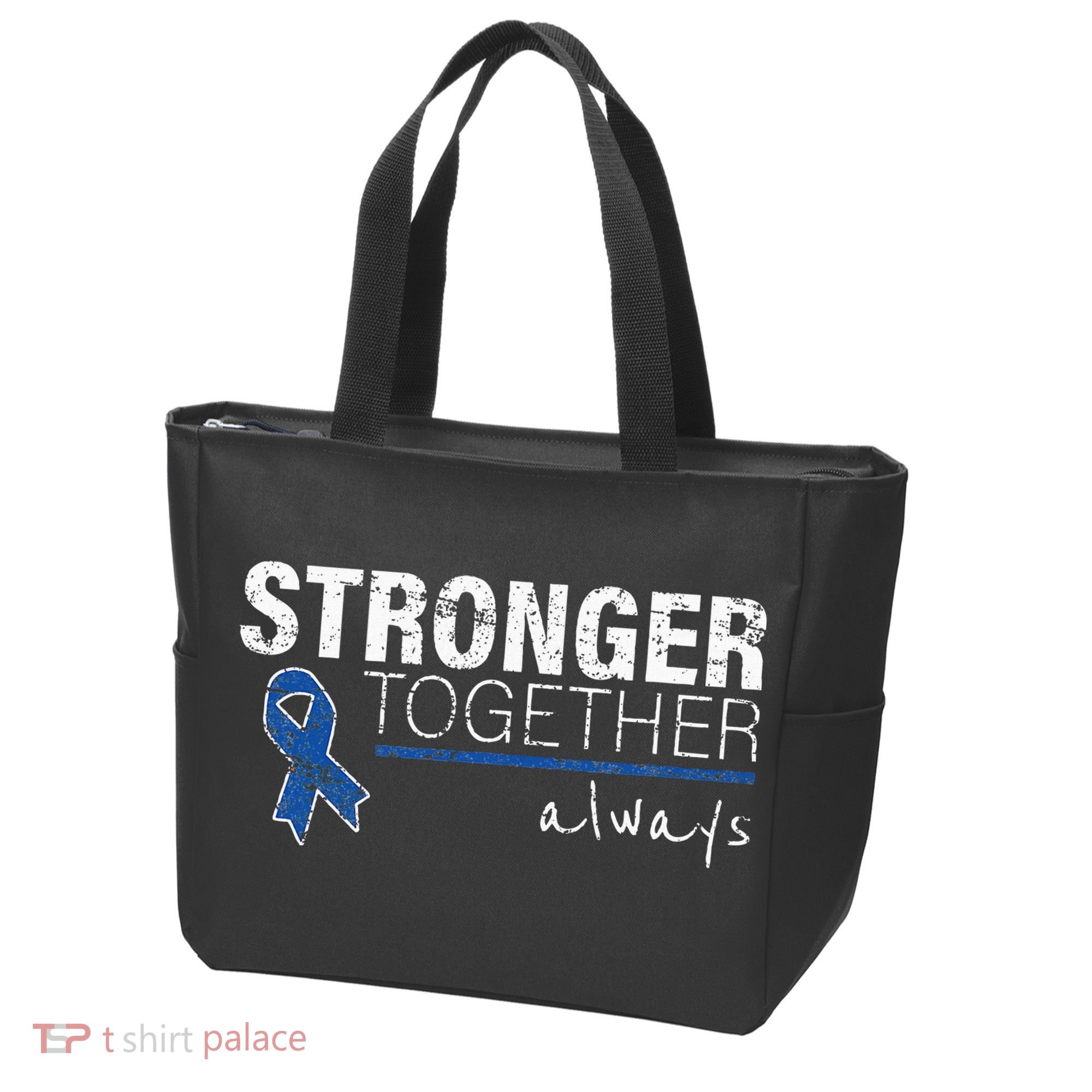 Positive Message For Women Colon Cancer Awareness Tote Bag