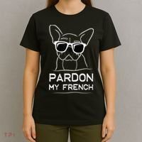 Pardon My French Tshirt Frenchie Bulldog T-Shirt thumb 4