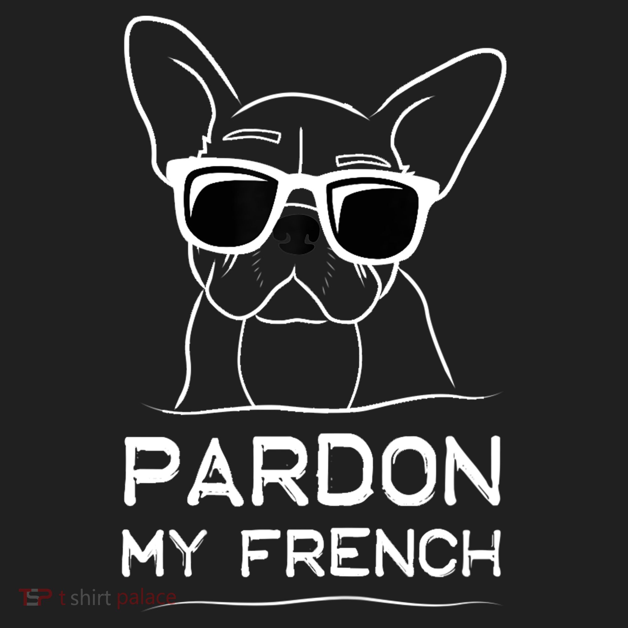 Pardon My French Tshirt Frenchie Bulldog Beanie