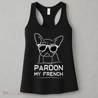 Pardon My French Tshirt Frenchie Bulldog Women's Tank Top thumb 3