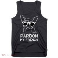 Pardon My French Tshirt Frenchie Bulldog Tank Top thumb 0
