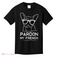 Pardon My French Tshirt Frenchie Bulldog Kids T-Shirt thumb 0