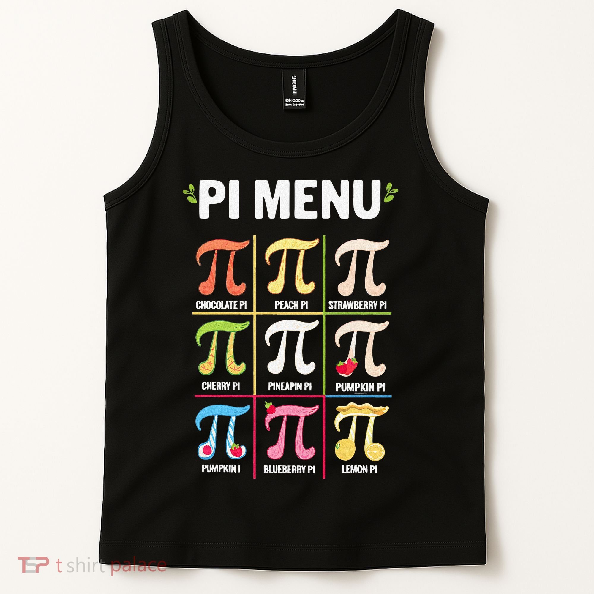 Pi Menu Funny Pi 3 Tank Top