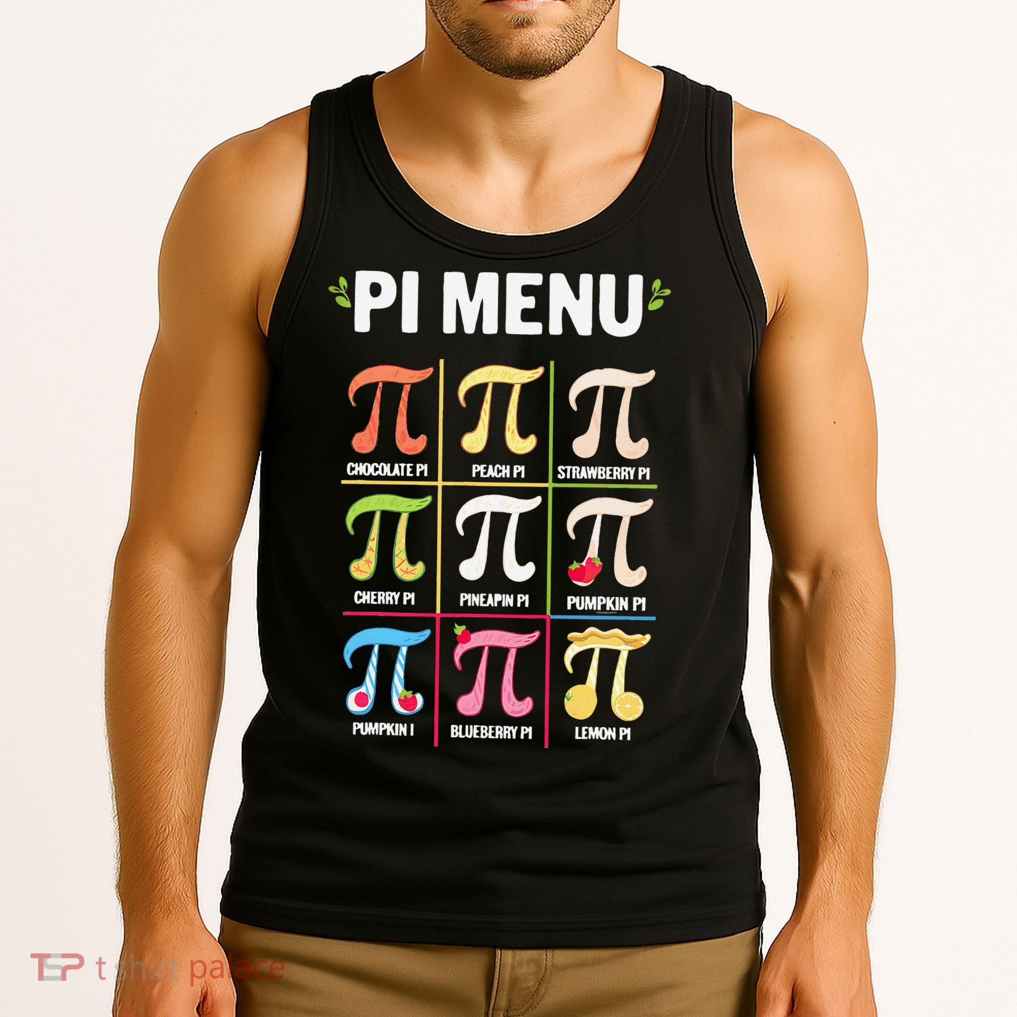 Pi Menu Funny Pi 3 Tank Top