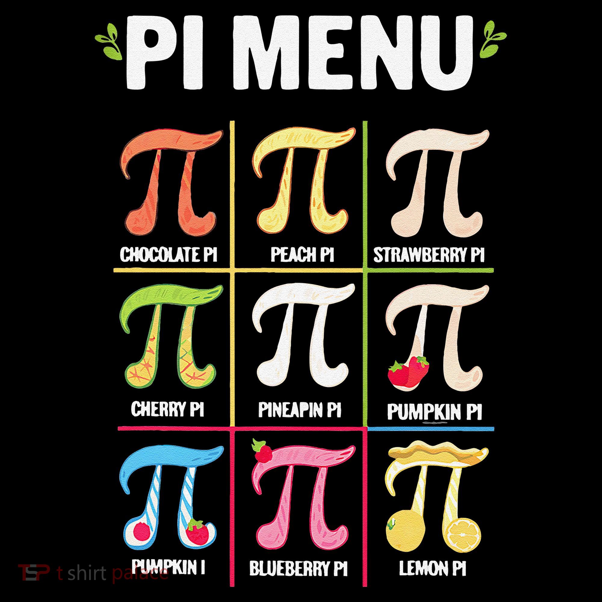 Pi Menu Funny Pi 3 Tank Top