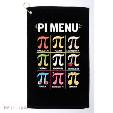 Pi Menu Funny Pi 3 Golf Towel