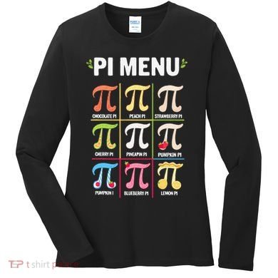Pi Menu Funny Pi 3 Women's Long Sleeve Shirt