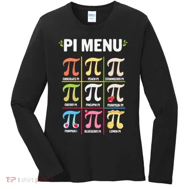 Pi Menu Funny Pi 3 Women's Long Sleeve Shirt