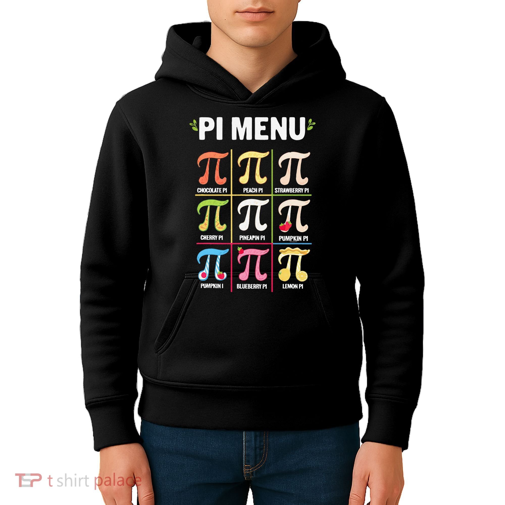 Pi Menu Funny Pi 3 Kids Hoodie