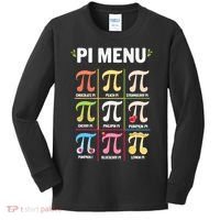 Pi Menu Funny Pi 3 Kids Long Sleeve Shirt thumb 0