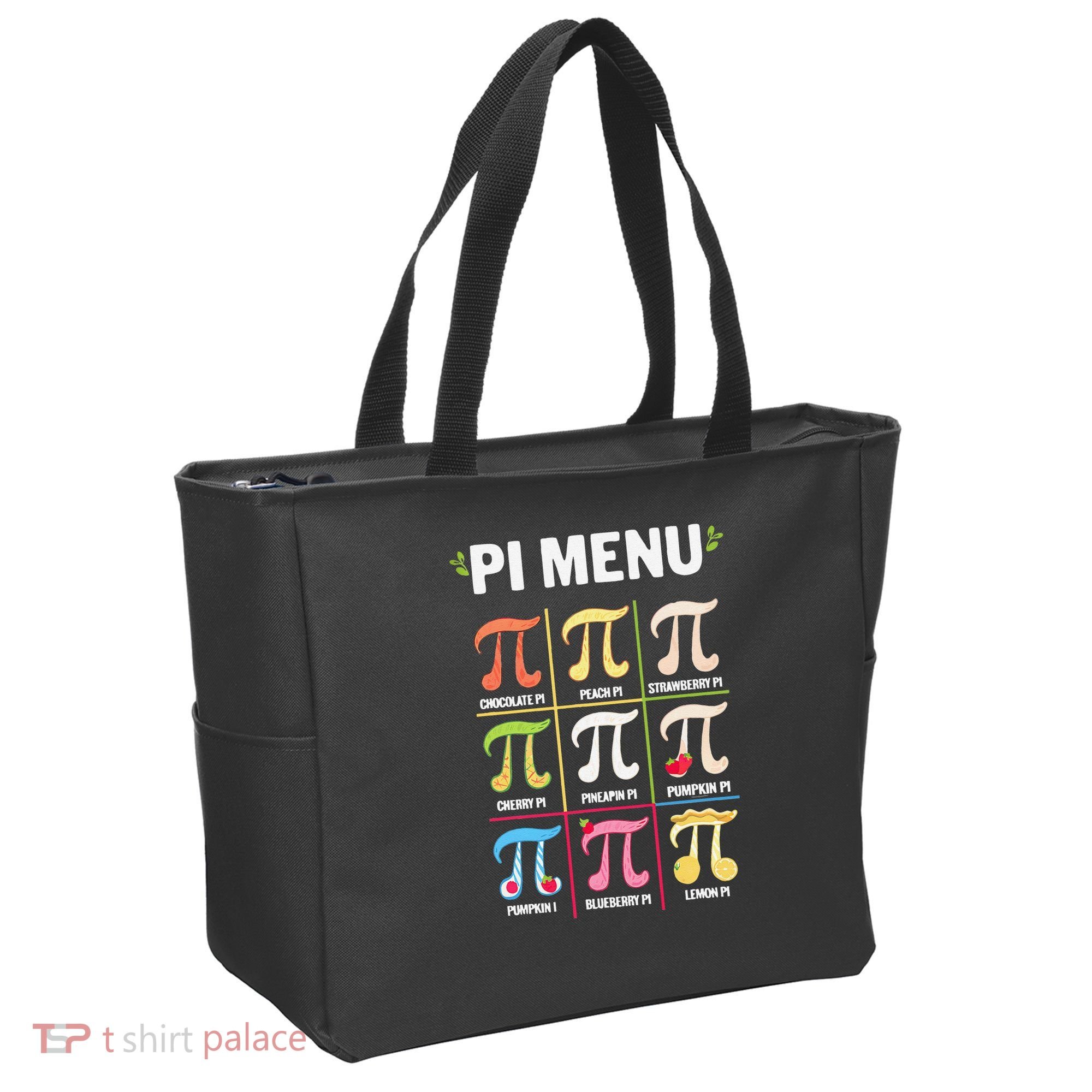 Pi Menu Funny Pi 3 Tote Bag
