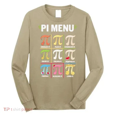 Pi Menu Funny Pi 3 Long Sleeve Shirt
