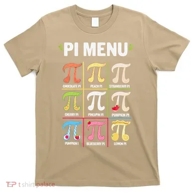 Pi Menu Funny Pi 3 T-Shirt
