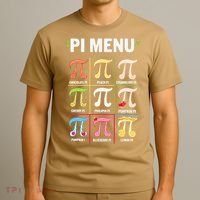 Pi Menu Funny Pi 3 T-Shirt thumb 3