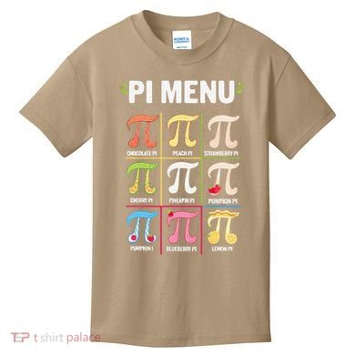 Pi Menu Funny Pi 3 Kids T-Shirt