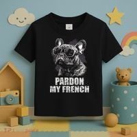 Pardon My French Bulldog Frenchie Lover Toddler T-Shirt thumb 3