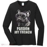 Pardon My French Bulldog Frenchie Lover Women's Long Sleeve Shirt thumb 0