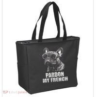 Pardon My French Bulldog Frenchie Lover Tote Bag thumb 2
