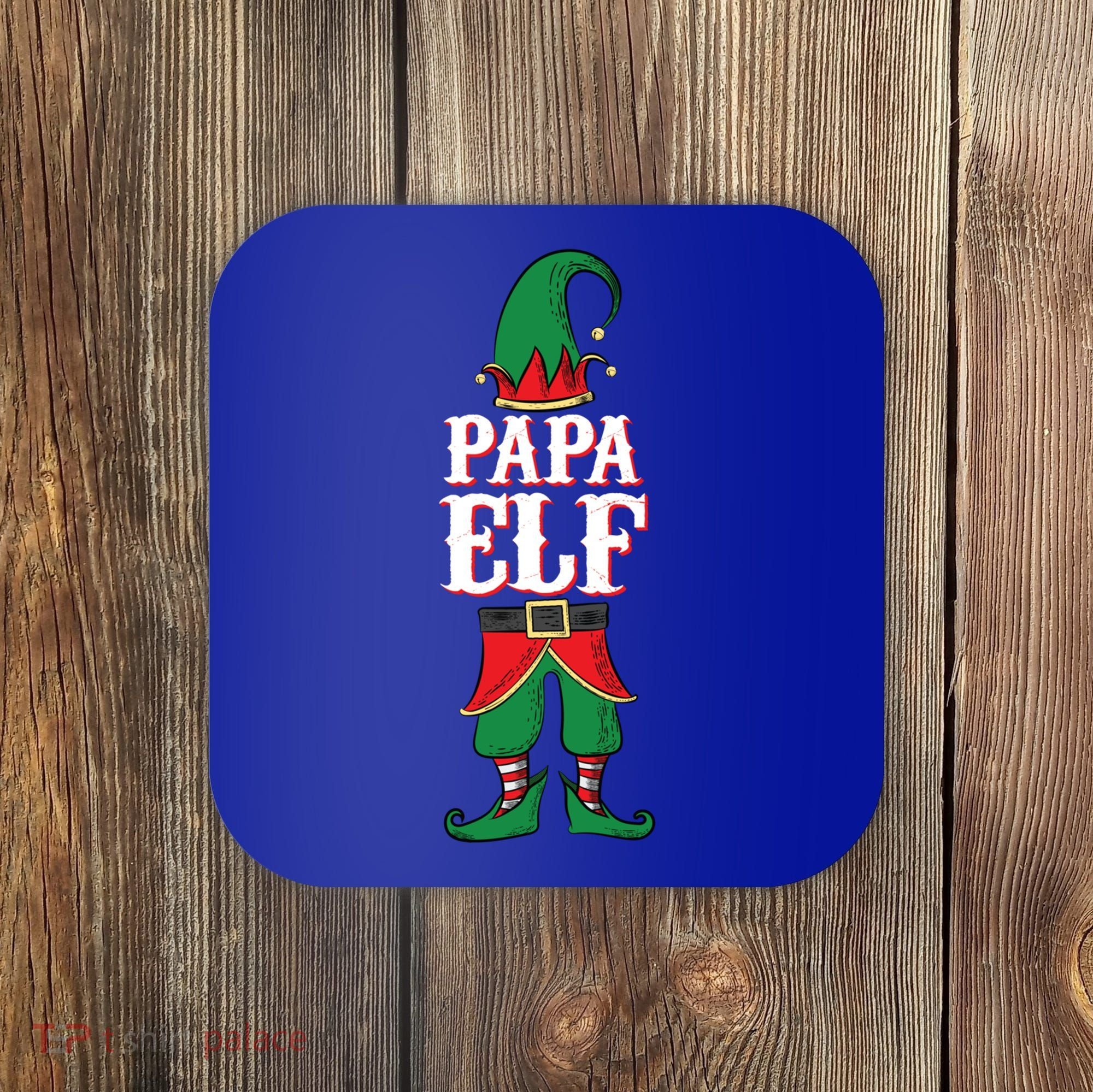 Papa Meaningful Gift Mom And Dad Matching Family Christmas Cute Gift Coaster