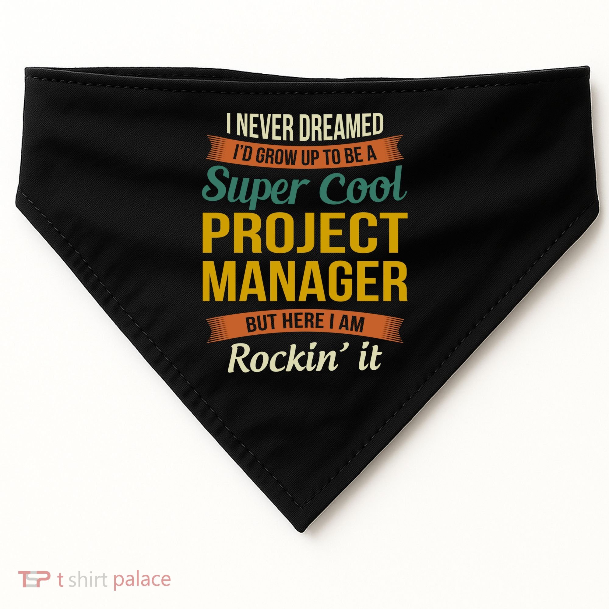 Project Manager Gift Funny Appreciation Gift USA-Made Doggie Bandana