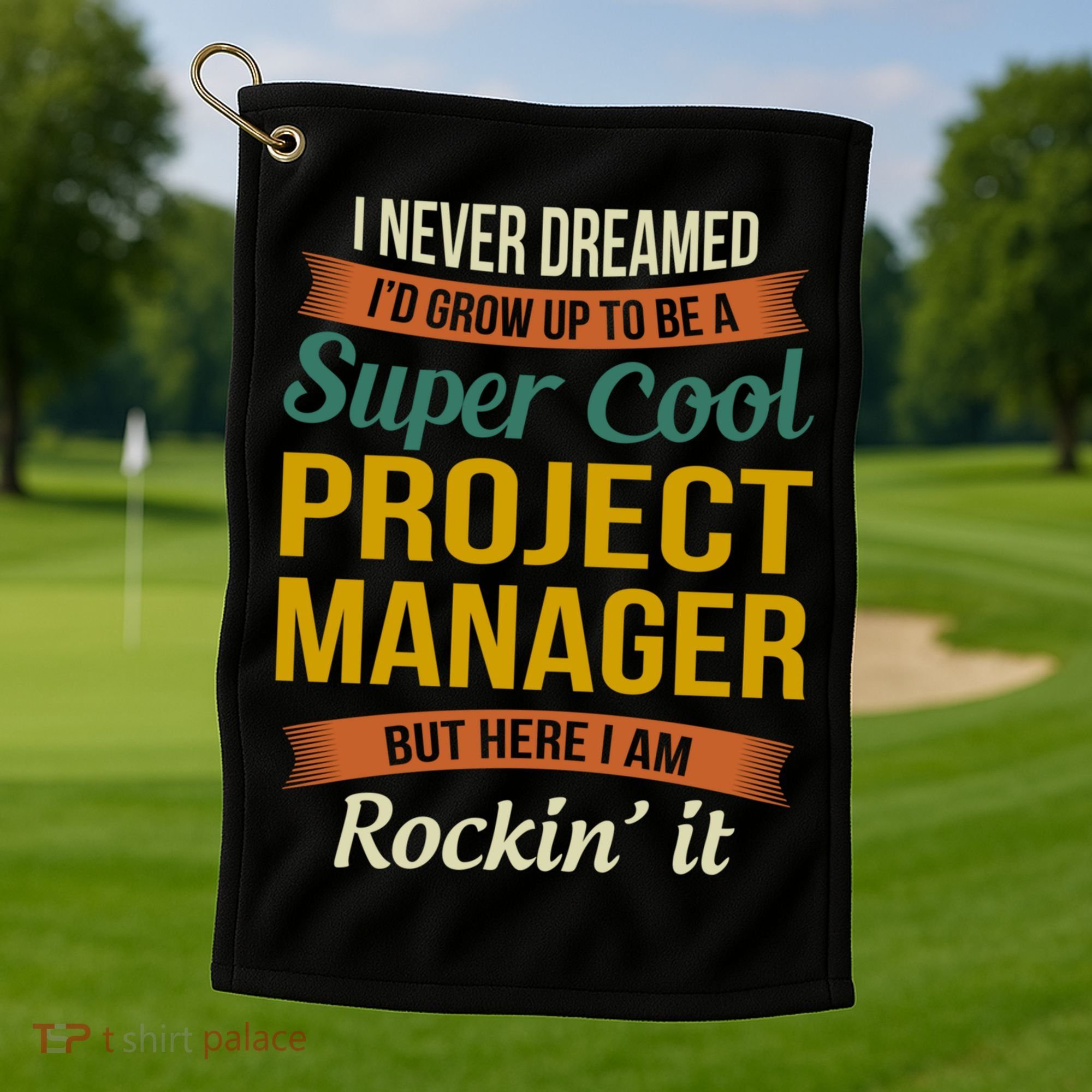 Project Manager Gift Funny Appreciation Gift Golf Towel
