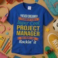 Project Manager Gift Funny Appreciation Gift Kids T-Shirt thumb 3