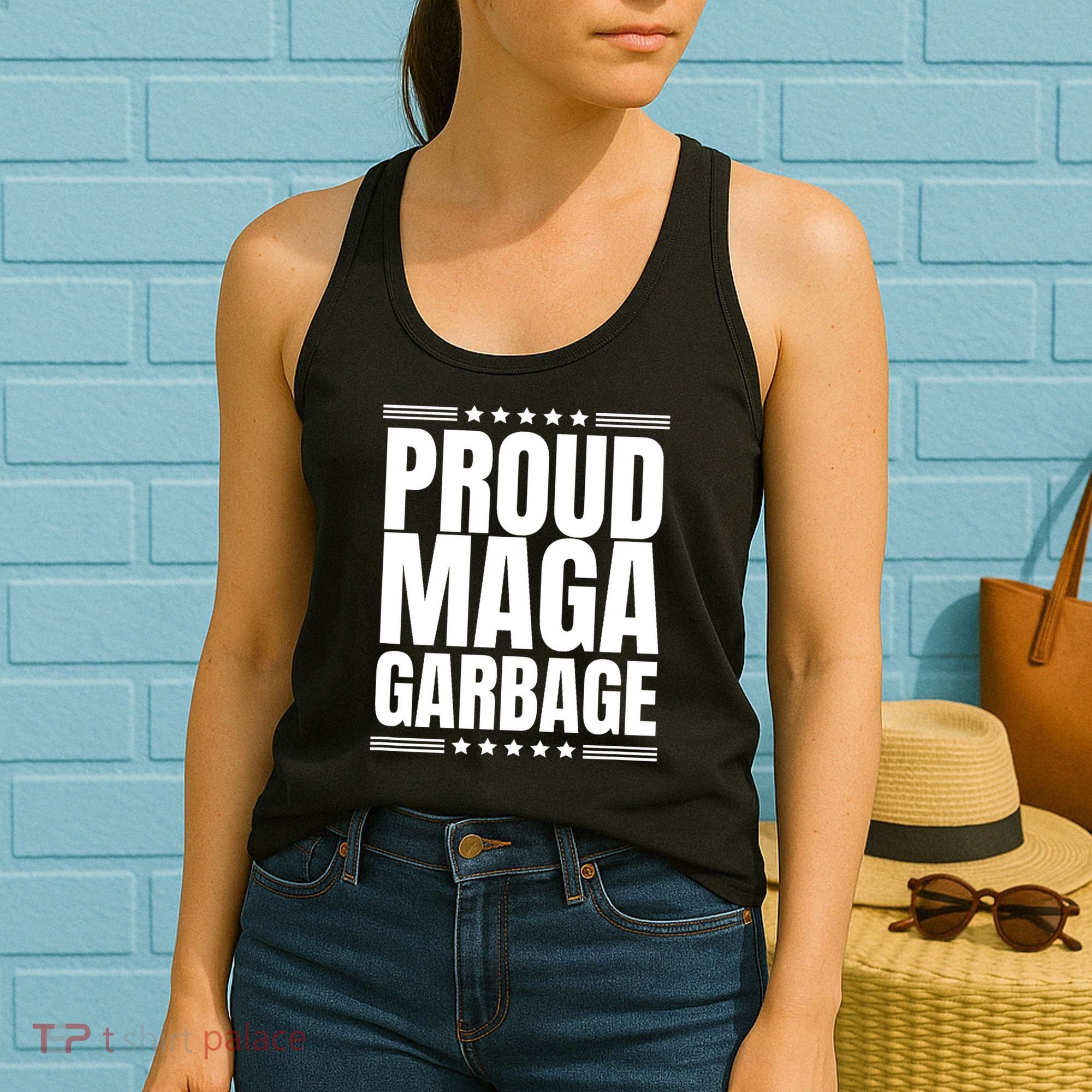 Proud Maga Garbage Trump Supporter Women's Tank Top
