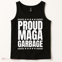 Proud Maga Garbage Trump Supporter Tank Top thumb 2