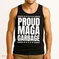 Proud Maga Garbage Trump Supporter Tank Top thumb 3