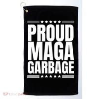Proud Maga Garbage Trump Supporter Golf Towel thumb 0