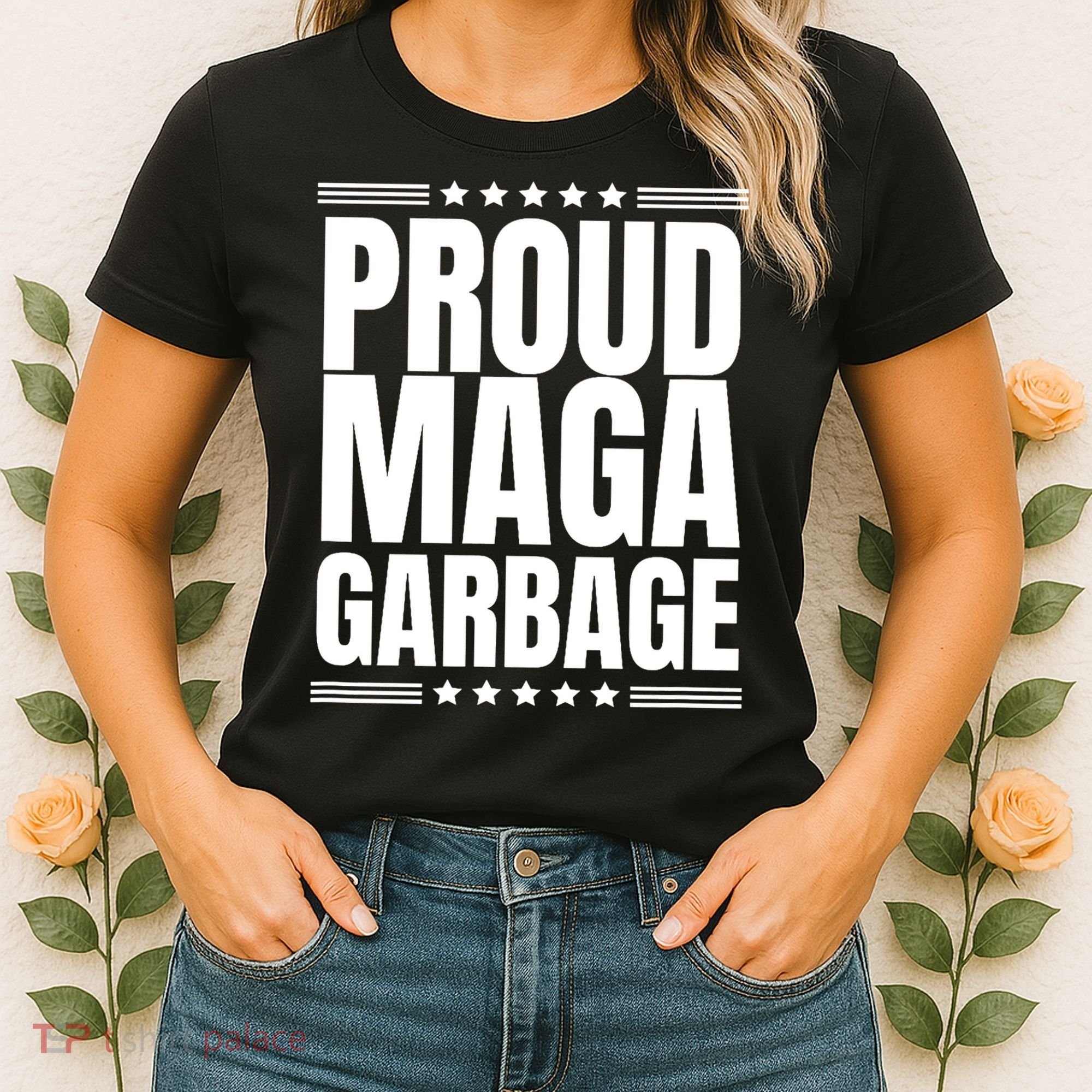 Proud Maga Garbage Trump Supporter Women's T-Shirt