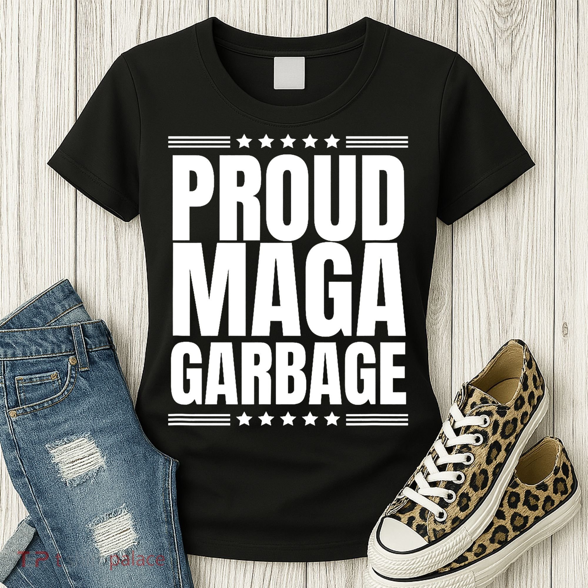 Proud Maga Garbage Trump Supporter Women's T-Shirt