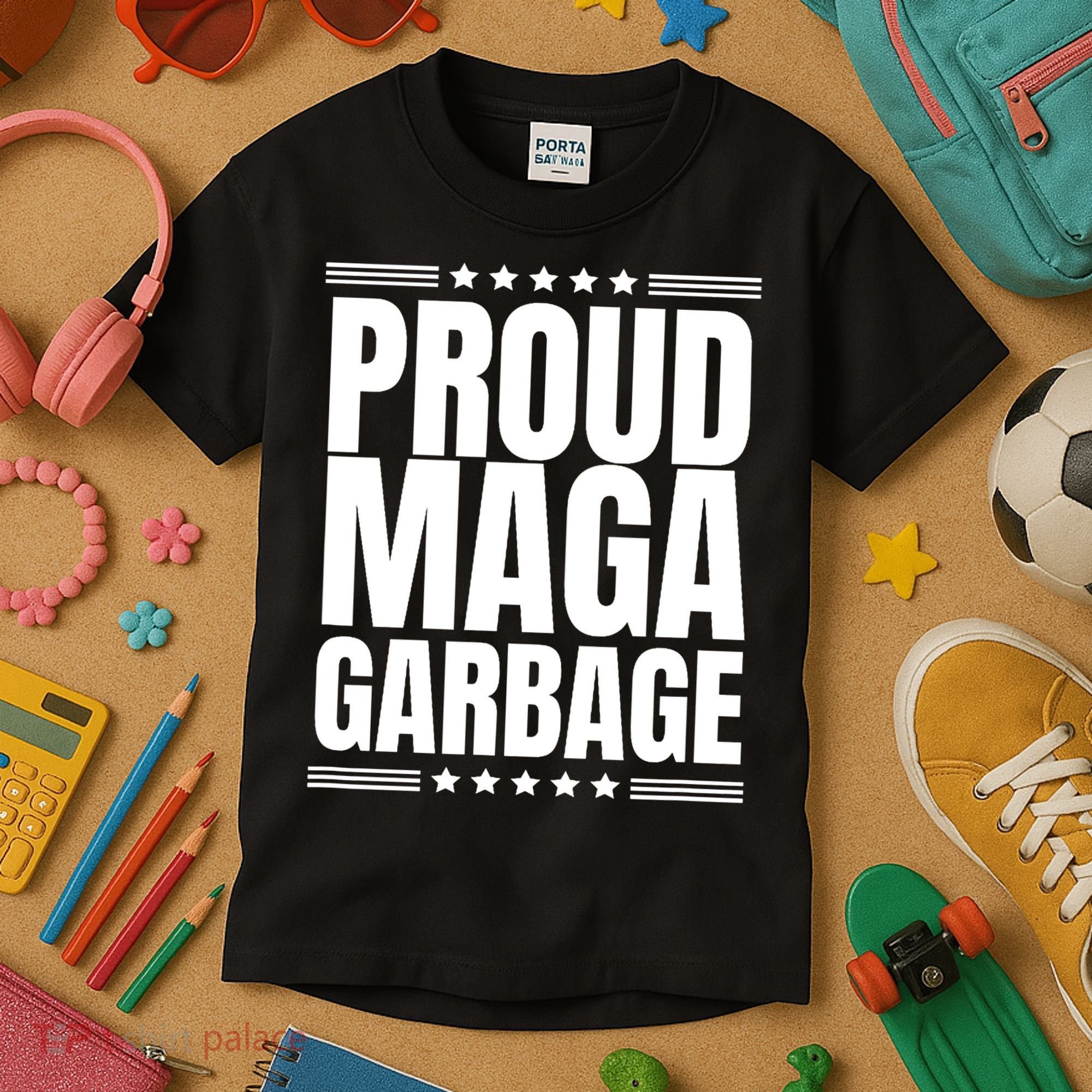 Proud Maga Garbage Trump Supporter Kids T-Shirt