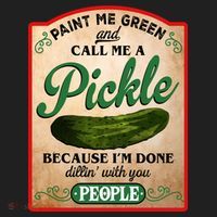 Paint Me Green And Call Me A Pickle Funny Beanie thumb 2