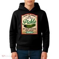 Paint Me Green And Call Me A Pickle Funny Kids Hoodie thumb 4
