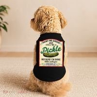 Paint Me Green And Call Me A Pickle Because I'm Done Dillin Doggie Tank thumb 2