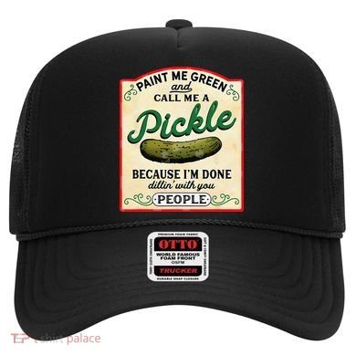 Paint Me Green And Call Me A Pickle Because I'm Done Dillin Hat