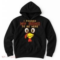 Paused My Game To Be Here Turkey Gamer Thanksgiving Hoodie thumb 0