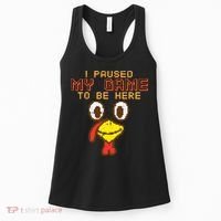 Paused My Game To Be Here Turkey Gamer Thanksgiving Women's Tank Top thumb 0