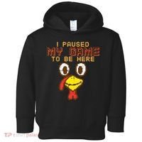 Paused My Game To Be Here Turkey Gamer Thanksgiving Toddler Hoodie thumb 0