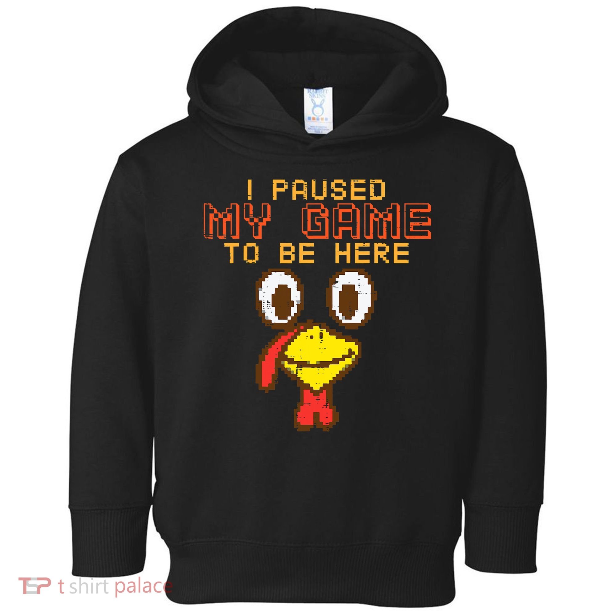 Paused My Game To Be Here Turkey Gamer Thanksgiving Toddler Hoodie