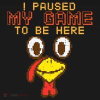 Paused My Game To Be Here Turkey Gamer Thanksgiving Tank Top thumb 6