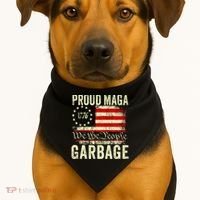 Proud Maga Garbage USA-Made Doggie Bandana thumb 1