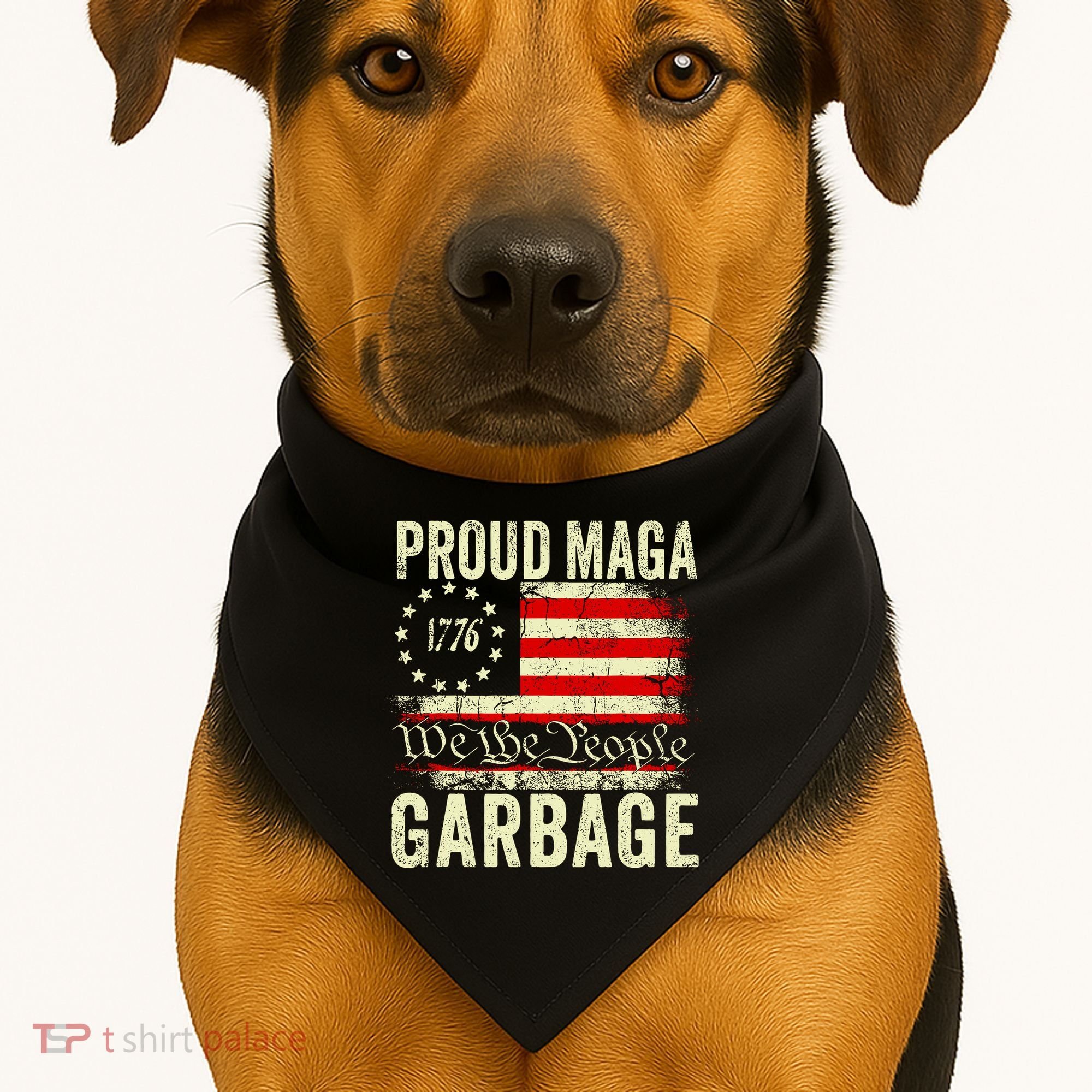 Proud Maga Garbage USA-Made Doggie Bandana