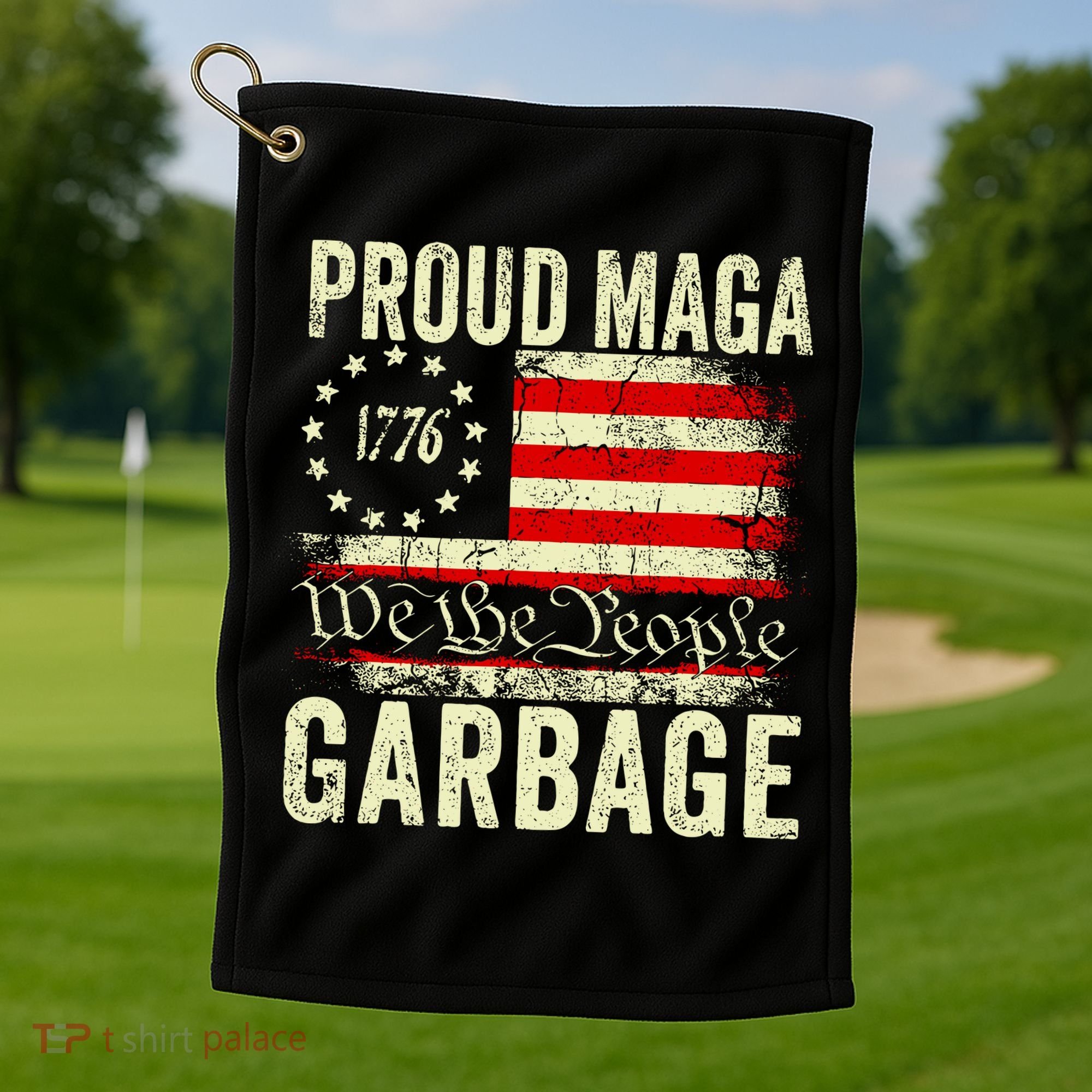 Proud Maga Garbage Golf Towel