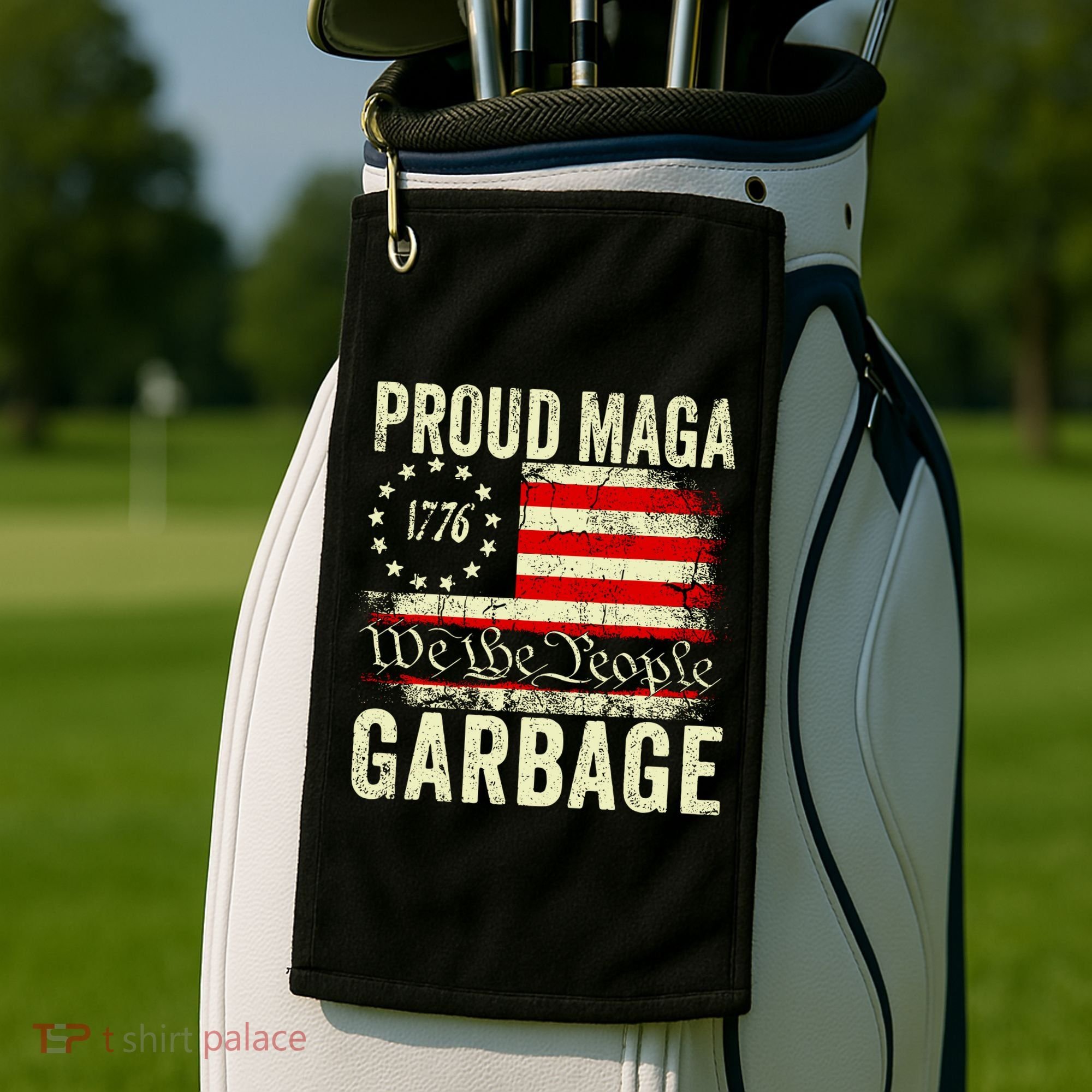 Proud Maga Garbage Golf Towel