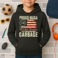 Proud Maga Garbage Kids Hoodie thumb 2