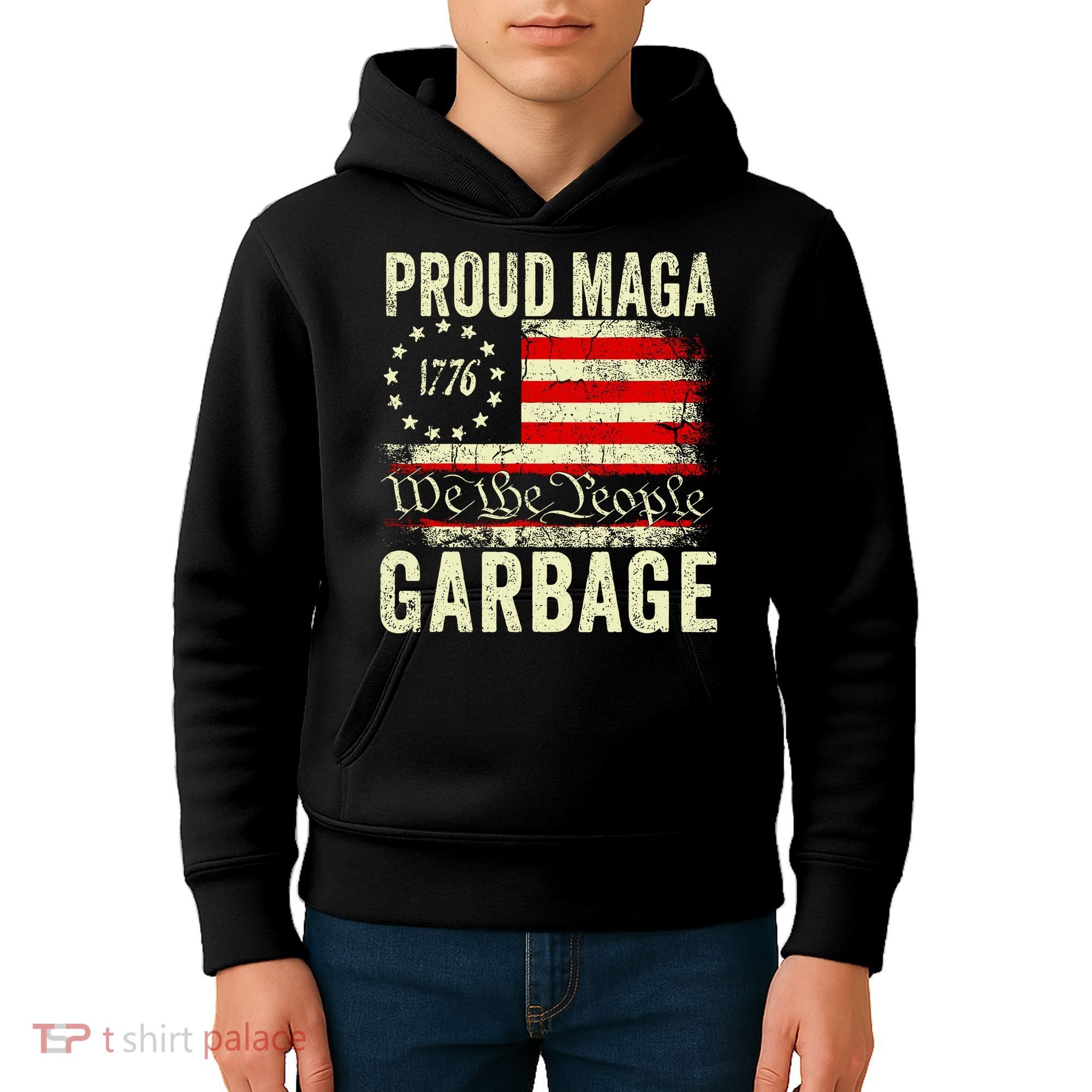 Proud Maga Garbage Kids Hoodie